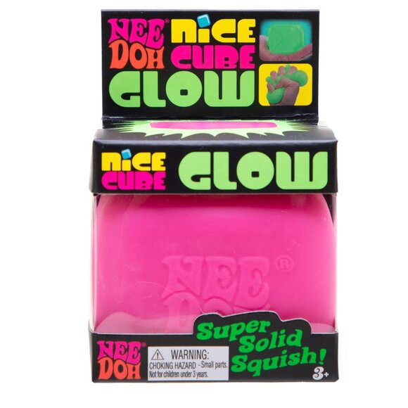 NeeDoh Nice Cube Glow -Sensory  with a Super Solid in The Dark One  Per Orden - Picture 9 of 9